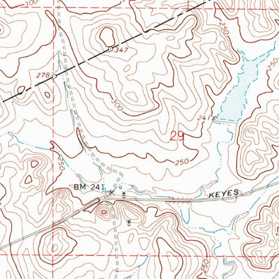 United States Geological Survey Turlock Lake, CA (1968, 24000-Scale) digital map