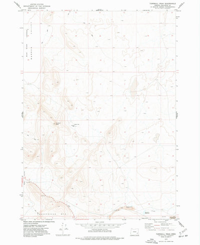 United States Geological Survey Turnbull Peak, OR (1974, 24000-Scale) digital map
