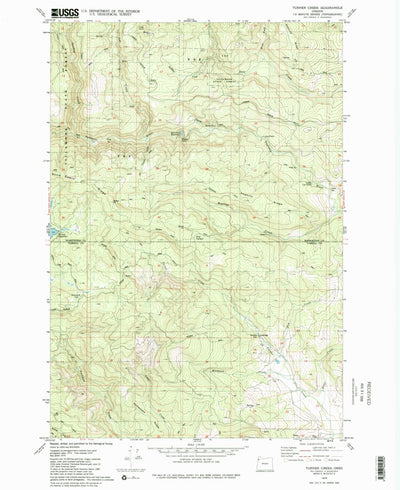 United States Geological Survey Turner Creek, OR (1979, 24000-Scale) digital map