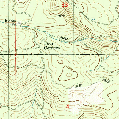 United States Geological Survey Turner Creek, OR (1979, 24000-Scale) digital map