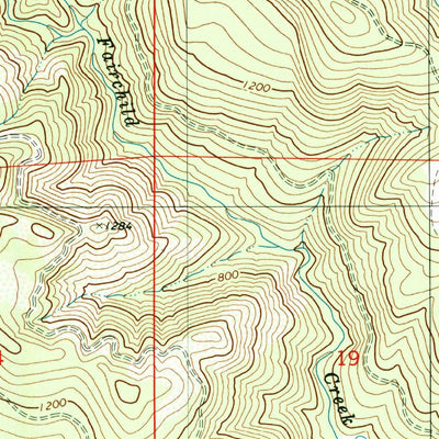 United States Geological Survey Turner Creek, OR (1979, 24000-Scale) digital map