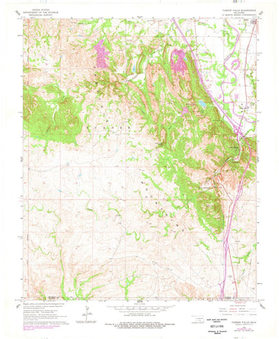 United States Geological Survey Turner Falls, OK (1964, 24000-Scale) digital map
