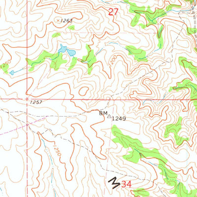 United States Geological Survey Turner Falls, OK (1964, 24000-Scale) digital map