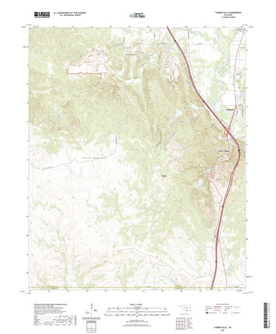 United States Geological Survey Turner Falls, OK (2022, 24000-Scale) digital map