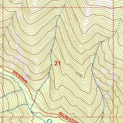 United States Geological Survey Turner Mountain, MT (1997, 24000-Scale) digital map