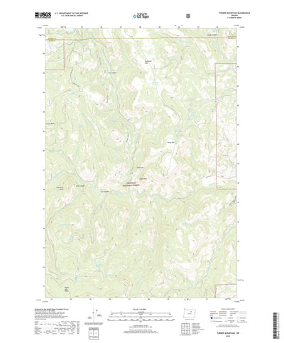 United States Geological Survey Turner Mountain, OR (2020, 24000-Scale) digital map