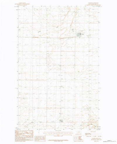 United States Geological Survey Turner, MT (1984, 24000-Scale) digital map