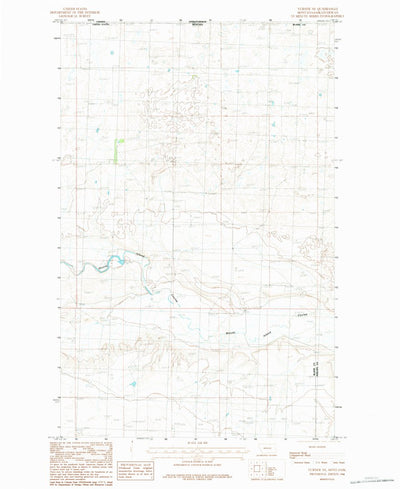 United States Geological Survey Turner NE, MT (1984, 24000-Scale) digital map