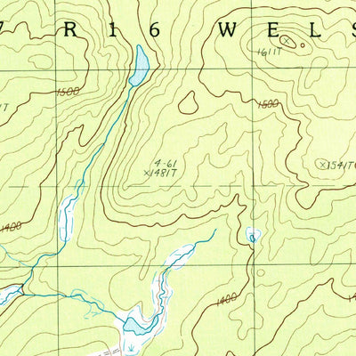 United States Geological Survey Turner Pond, ME (1989, 24000-Scale) digital map