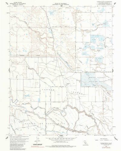 United States Geological Survey Turner Ranch, CA (1961, 24000-Scale) digital map