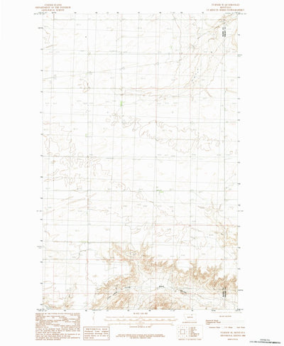 United States Geological Survey Turner SE, MT (1984, 24000-Scale) digital map