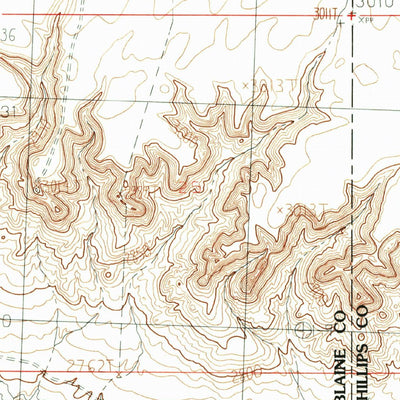 United States Geological Survey Turner SE, MT (1984, 24000-Scale) digital map