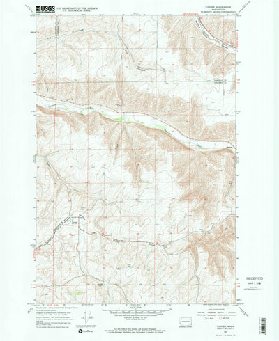 United States Geological Survey Turner, WA (1967, 24000-Scale) digital map
