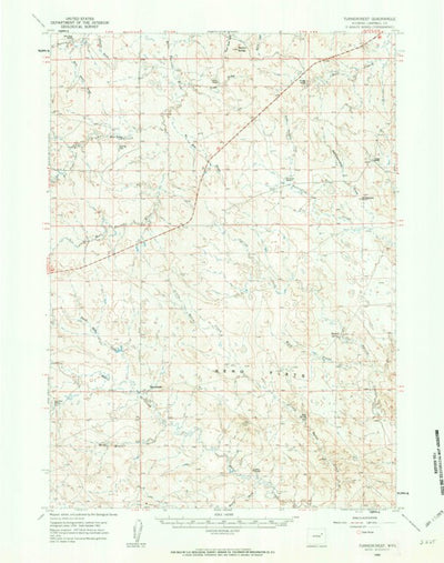United States Geological Survey Turnercrest, WY (1960, 62500-Scale) digital map