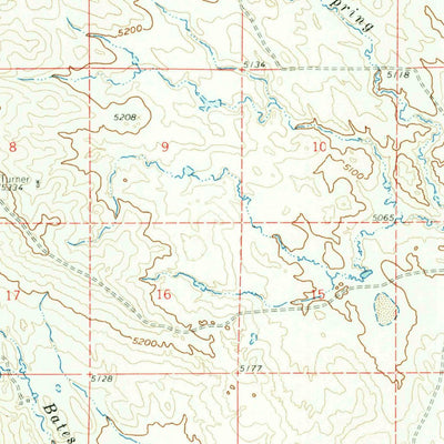 United States Geological Survey Turnercrest, WY (1960, 62500-Scale) digital map
