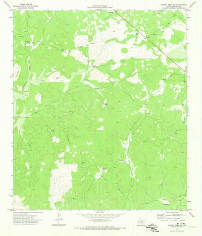 United States Geological Survey Turney Draw NE, TX (1971, 24000-Scale) digital map
