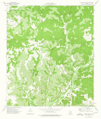 United States Geological Survey Turney Draw NW, TX (1973, 24000-Scale) digital map