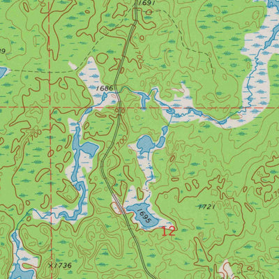 United States Geological Survey Turntable Creek, WI (1973, 24000-Scale) digital map