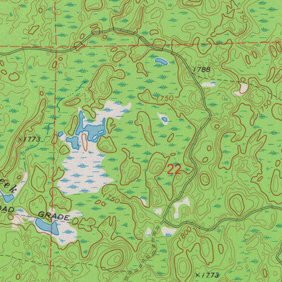 United States Geological Survey Turntable Creek, WI (1973, 24000-Scale) digital map