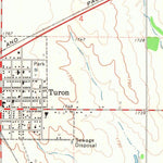 United States Geological Survey Turon, KS (1971, 24000-Scale) digital map