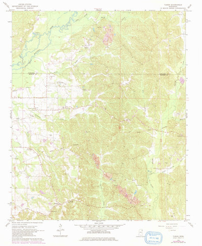 United States Geological Survey Turon, MS (1966, 24000-Scale) digital map