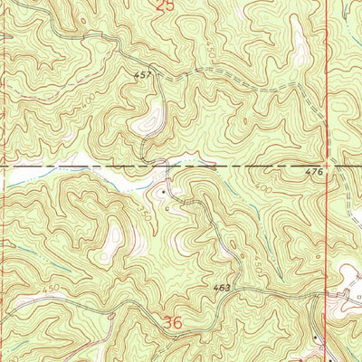 United States Geological Survey Turon, MS (1966, 24000-Scale) digital map