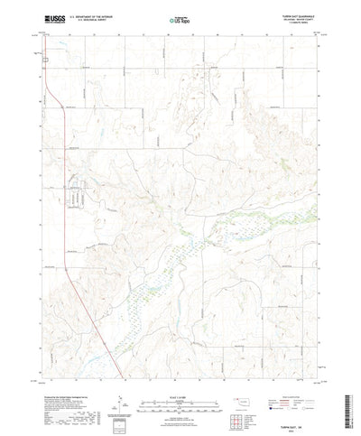 United States Geological Survey Turpin East, OK (2022, 24000-Scale) digital map