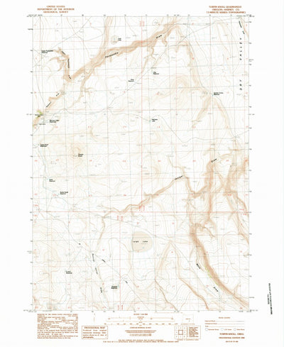 United States Geological Survey Turpin Knoll, OR (1984, 24000-Scale) digital map
