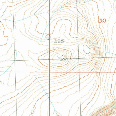 United States Geological Survey Turpin Knoll, OR (1984, 24000-Scale) digital map
