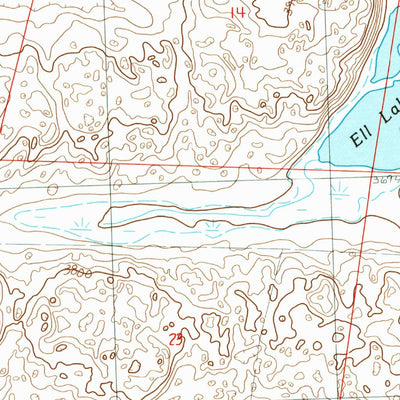 United States Geological Survey Turpin Lake East, NE (1989, 24000-Scale) digital map