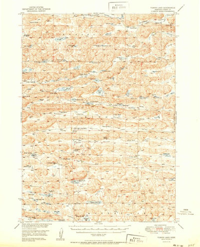 United States Geological Survey Turpin Lake, NE (1951, 62500-Scale) digital map