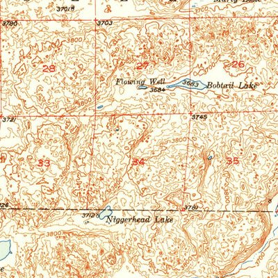 United States Geological Survey Turpin Lake, NE (1951, 62500-Scale) digital map