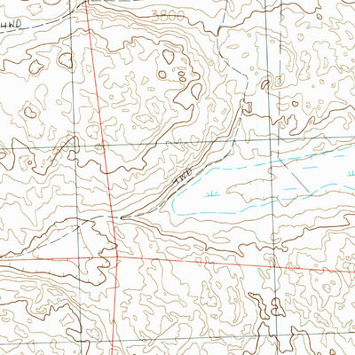 United States Geological Survey Turpin Lake West, NE (1989, 24000-Scale) digital map