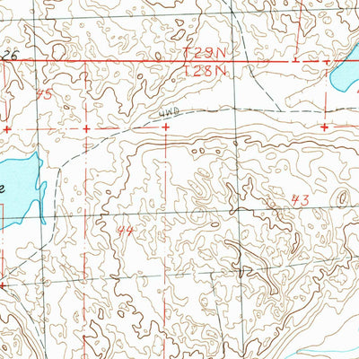 United States Geological Survey Turpin Lake West, NE (1989, 24000-Scale) digital map