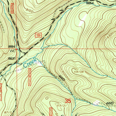 United States Geological Survey Turpin Reservoir, WY (1992, 24000-Scale) digital map