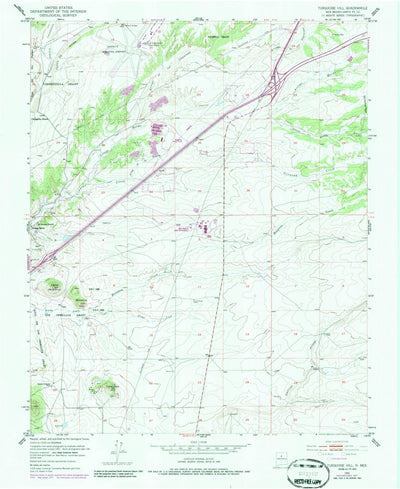 United States Geological Survey Turquoise Hill, NM (1951, 24000-Scale) digital map