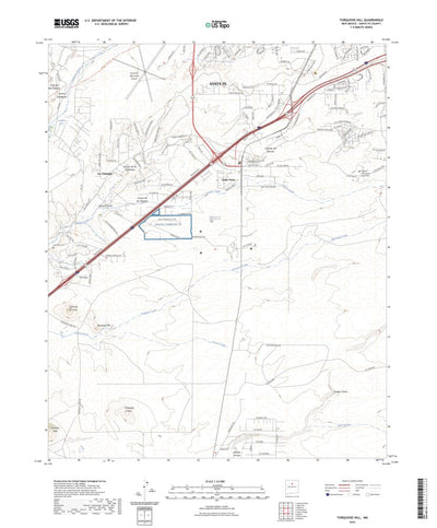 United States Geological Survey Turquoise Hill, NM (2023, 24000-Scale) digital map