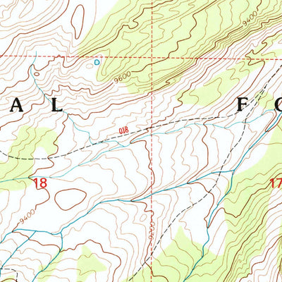 United States Geological Survey Turquoise Lake, WY (1996, 24000-Scale) digital map