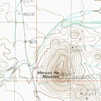 United States Geological Survey Turquoise Mountain, AZ (1985, 24000-Scale) digital map