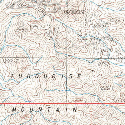 United States Geological Survey Turquoise Mountain, CA (1983, 24000-Scale) digital map