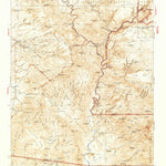 United States Geological Survey Turret Peak, AZ (1933, 125000-Scale) digital map
