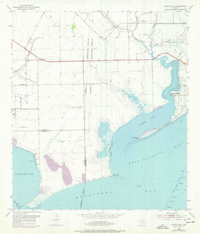 United States Geological Survey Turtle Bay, TX (1952, 24000-Scale) digital map