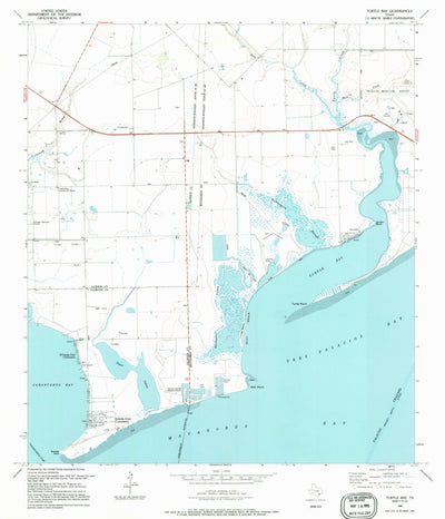 United States Geological Survey Turtle Bay, TX (1995, 24000-Scale) digital map