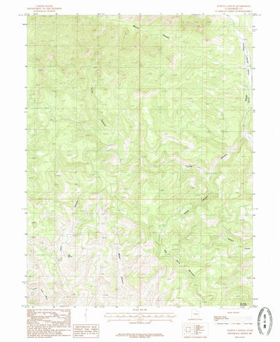 United States Geological Survey Turtle Canyon, UT (1985, 24000-Scale) digital map