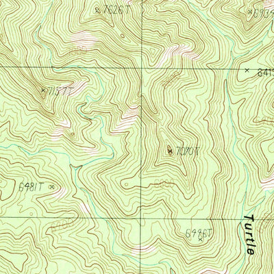 United States Geological Survey Turtle Canyon, UT (1985, 24000-Scale) digital map