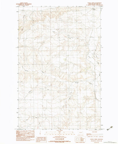 United States Geological Survey Turtle Creek, MT (1983, 24000-Scale) digital map