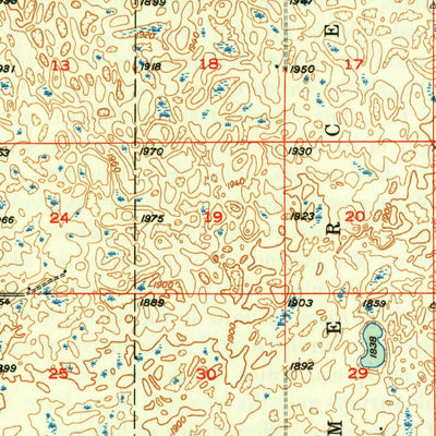 United States Geological Survey Turtle Creek, ND (1949, 62500-Scale) digital map