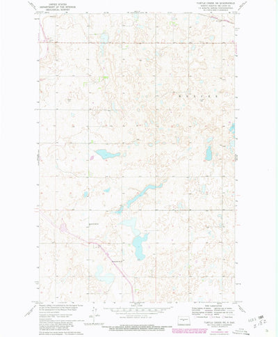 United States Geological Survey Turtle Creek NE, ND (1961, 24000-Scale) digital map