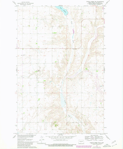 United States Geological Survey Turtle Creek NW, ND (1961, 24000-Scale) digital map