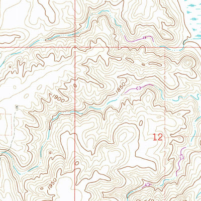 United States Geological Survey Turtle Creek NW, ND (1961, 24000-Scale) digital map